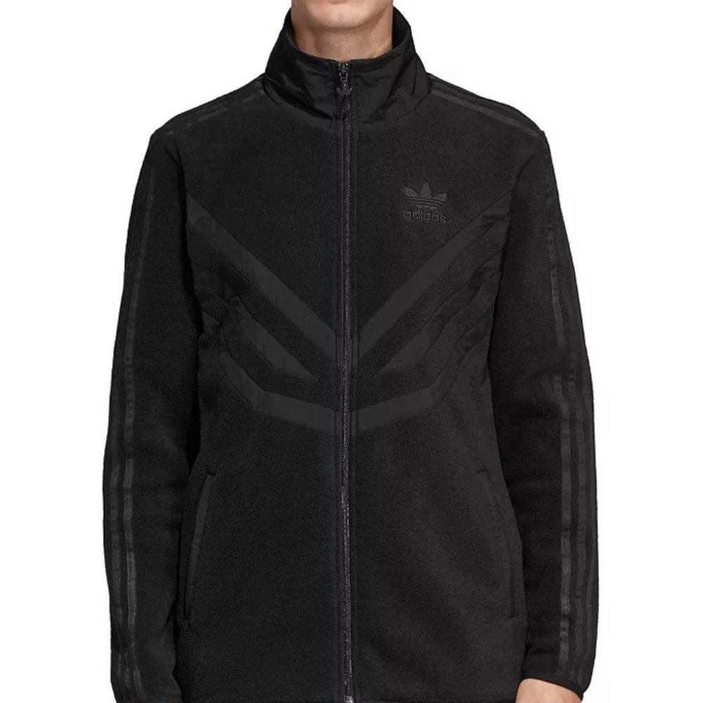 adidas Originals Mixed-Media Fleece Track Jacket